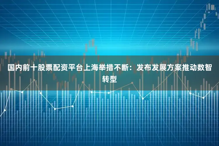国内前十股票配资平台上海举措不断：发布发展方案推动数智转型