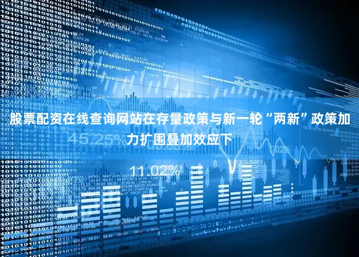 股票配资在线查询网站在存量政策与新一轮“两新”政策加力扩围叠加效应下